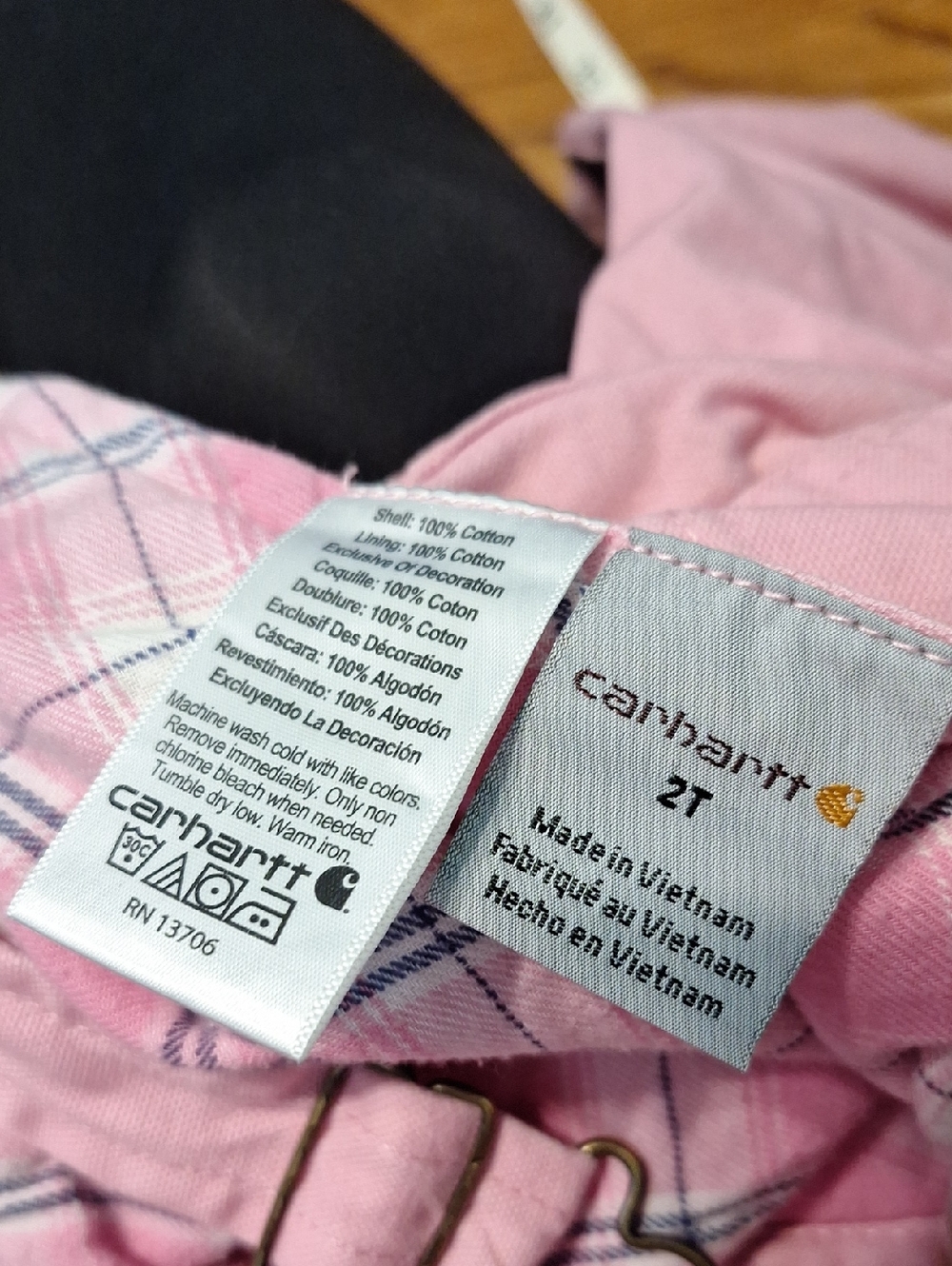 Carhartt Pink Overalls Size 2t - Picture 9 of 9